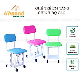 Ghế trẻ em tăng chỉnh độ cao GTC12 hàng công ty - Ghế học sinh giá rẻ 47wood