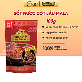 Nước Cốt Lẩu Cay Mala Pure Foods Mala Sauce Spicy Flavour Gói 100gr 500gr