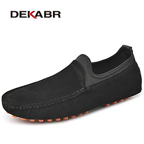 LCRTZKG DEKABR Mùa hè nam Loafers Giày da giải trí Thời trang Chống trượt Lái xe Giày Breathable Moccasins Cộng với kích thước 38~49