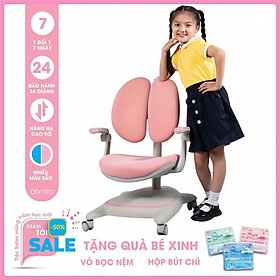 Mua Ghế chống gù SMLIFE Brice - DSY1001 - Hồng | D46 x R46cm x C78-100cm. Nâng hạ mặt ghế từ 34.6-46.6cm