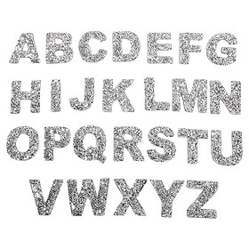 Iron On Letters  Alphabet Appliques for DIY Accessories Jackets Golden