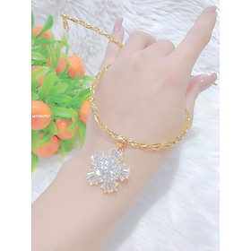 Kiềng bính mềm mặt xoàn mạ 18k cao cấp P242