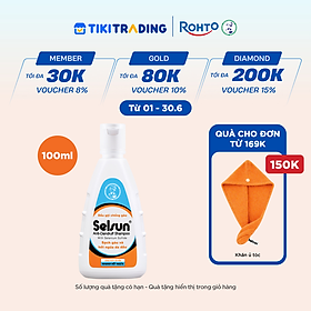 Dầu gội Selsun chống gàu, sạch gàu & hết ngứa da đầu Selsun Anti-Dandruff Shampoo 100ml