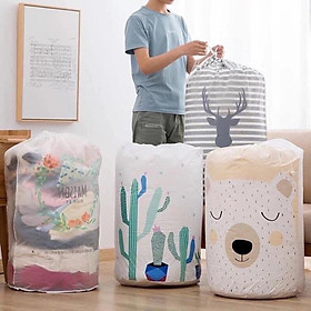 Mua Túi đựng chăn màn quần áo HỌA TIẾT KUTE size lớn 135L chống thấm chống ẩm mốc cao cấp