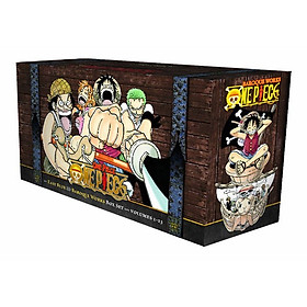 One Piece Box Set 1: East Blue And Baroque Works, Volumes 1-23 With Premium - Tiếng Anh