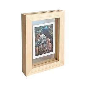 Khung gỗ trong suốt 10x15cm màu natural