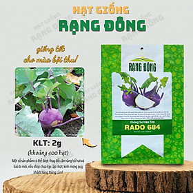 Mua Hạt giống Su Hào Tím Rado 684 (2g~400 hạt) trồng quanh năm  dẽ chăm sóc  năng suất cao - Hạt giống Rạng Đông