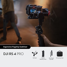 Mua Gimbal máy ảnh DJI RS 4 PRO chống rung cho camera DSLR và Mirrorless tải trọng 4 5kg  quay dọc linh hoạt (DJI RS 4 PRO) - Hàng chính hãng