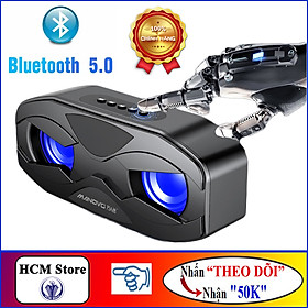 Loa Bluetooth MaNoVo M4, Âm Vòm 6D Bass Siêu Khủng Pin Trâu. Hỗ Trợ Kết Nối Bluetooth 5.0, Thẻ Nhớ, USB, Tặng Jack 3.5mm - Hàng Chính Hãng