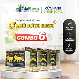 [COMBO 6 HỘP] Viên uống bổ thận tráng dương Khởi Dương Khang Asia Pharma hỗ trợ tăng cường sinh lý nam - Hộp 30 viên