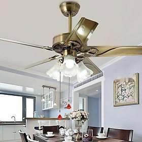 Mua QUẠT TRẦN LIỀN ĐÈN CỔ ĐIỂN CHÂU ÂU 001