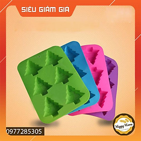 HÀNG MỚI VỀ - Khuôn silicon làm banh hình cây thông noel - dụng cu làm bánh