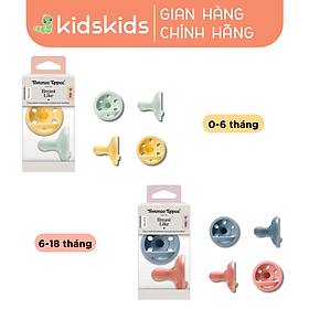 Ty Ngậm Mô Phỏng Ti Mẹ Dành Cho Bé Từ 0 - 6 Tháng, 6 - 18 Tháng (Vỉ Đôi, Tách Lẻ)