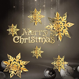 Mua Bông tuyết 3D trang trí noel giáng sinh bộ 6 cái TTGS002