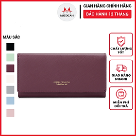 Ví nữ dài cầm tay chính hãng PERFECT FOR YOU đựng tiền điện thoại dự tiệc sang trọng da xước cao cấp cực đẹp PFY31 - Micocah