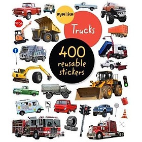 Sách - Eyelike Stickers: Trucks by Workman Publishing (US edition, paperback)