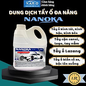 Can 1,5L SIÊU TIẾT KIỆM - Tẩy ố kính ô tô Nanoka Pro 1,5L, Tẩy ố kính, tẩy ố lazang, ố vảy cá cầu vồng