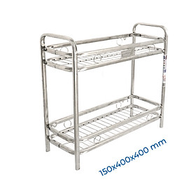 Mua  Chính hãng Qui Phúc  Kệ gia vị nhà bếp đứng  inox 201 cao cấp WIN  có chân 2 tầng thông thoáng