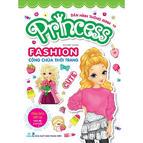 Hình ảnh Sách - Bộ 6 cuốn Dán hình thông minh: Princess Fashion công chúa thời trang (Cho bé 3-8 tuổi) ndbooks