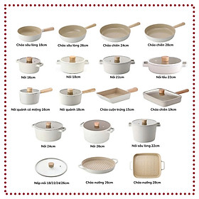 Chảo Hàn Quốc Neoflam FIKA Reserve - Dùng được bếp từ - Trắng