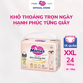Tã quần Merries First Premium cỡ XXL 24 miếng