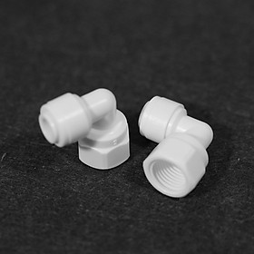 Bộ 2 co, cút nối nhanh ren 13 ra dây 10 hoặc dây 6mm – linh kiện máy lọc nước, phun sương, lắp dàn tưới cây, bể thủy sinh, cá cảnh, bán cạn (Hàng chính hãng)