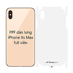PPF miếng dán mặt lưng cho iPhone X 11 12 13 14 Pro Max Mini Plus full viền