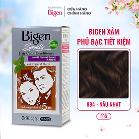 Thuốc nhuộm dưỡng tóc phủ bạc thảo dược Bigen Conditioner Thương hiệu Nhật Bản 80ml dạng kem - BHCC