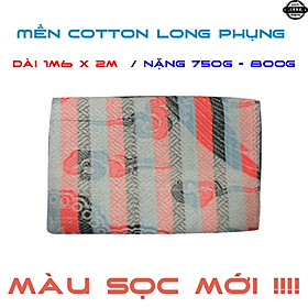 Mền chỉ cotton Long Phụng sọc đậm 1m6 x 2m / 750g - 800g