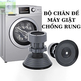 Bộ 4  Đế Nhựa Chống Rung  Máy Giặt  , Tủ Lạnh , Chống Ồn Phù Hợp Mọi Loại Máy 