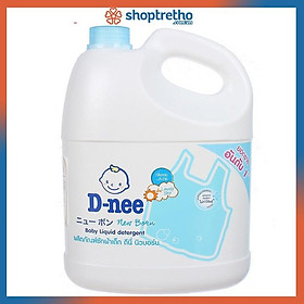 Nước giặt Dnee 3000ml xanh hồng trắng - Thái Lan