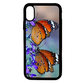 Ốp lưng cho điện thoại Iphone X Đôi bướm - Hàng chính hãng