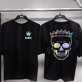 ÁO THUN PHẢN QUANG 7 MÀU TAY LỠ NAM NỮ KING SKULL shop uy tín