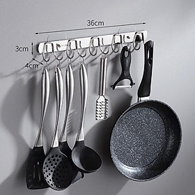 Mua Thanh Treo Đồ 10 Móc Inox 304 Dán tường  Móc Treo Vật Dụng Dán Tường Siêu Chắc