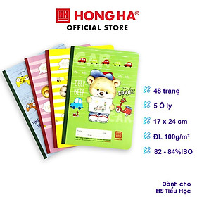 Vở 5 Ô ly 48 trang Hồng Hà School Fast Friends - 0517