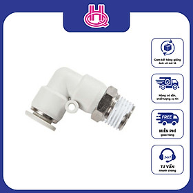 Mua Đầu nối góc khí nén ren ngoài WPL Pneuflex  cút nối nhanh khí nén - hàng chính hãng