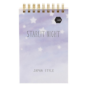 Sổ LX Twin Memopad Starlit Night Motto A6 120 Trang (9.7 x 14.8 cm)
