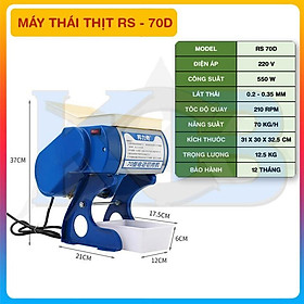 Máy thái thịt RS-70D, hỗ trợ thái thịt làm nem tai nem thính