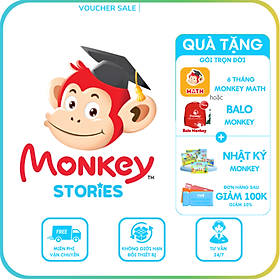 Hình ảnh MONKEY STORIES - Mã học phần mềm tiếng Anh và tặng 3 tháng Monkey Math