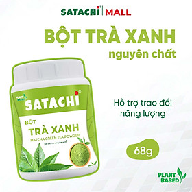 Bột Trà Xanh Nguyên Chất SATACHI – 100% lá trà xanh tự nhiên, không đường – Hộp 98g