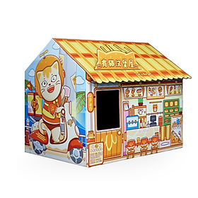 Nhà cào móng cho mèo bằng giấy bìa carton xả stress cho mèo