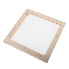 Wooden Paper Making Mould Frame Screen for DIY Paper Handcraft 20x20cm