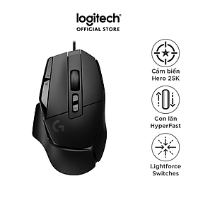 Chuột game có dây Logitech G502 X  – switch LIGHTFORCE hybrid, Cảm biến Hero 25K, 13 nút macro, tương thích Windows/Mac OS - Hàng chính hãng