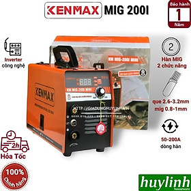 Hình ảnh Máy hàn 2 chức năng Kenmax MIG 200I mini - Hàng chính hãng