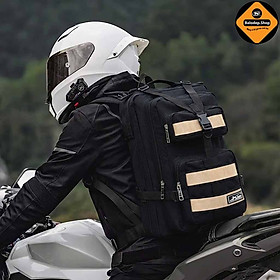 Balo Du Lịch Phượt Chống Nước Xbags Hike Màu Đen - Nhiều Ngăn Tiện Dụng, Đựng Được Laptop 15.6 Inch Cá Tính Mạnh Mẽ XB1003!