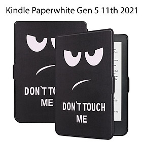 Bao Da Cover Dành Cho Máy Đọc Sách Kindle Paperwhite Gen 5 11th Hoa Văn - Dont Touch