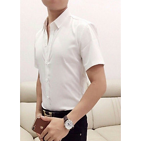 Áo Sơ Mi Nam Basic Tay Ngắn (Hình Chụp Thật)