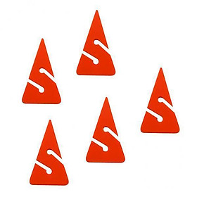 6x5 Pieces Triangle Line Arrow Marker for Scuba Diving Cave Wreck Dive Orange