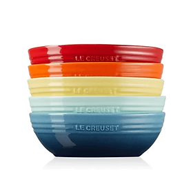 Set 5 đĩa oval cầu vồng Le Creuset 17cm hàng chính hãng