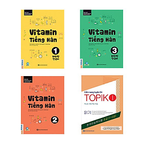 [Download Sách] Combo Vitamin tiếng Hàn cho người mới bắt đầu tự học kèm App di dộng và Web ( Vitamin tiếng Hàn 1, 2, 3 + tặng kèm Cẩm nang luyện thi Topik I)